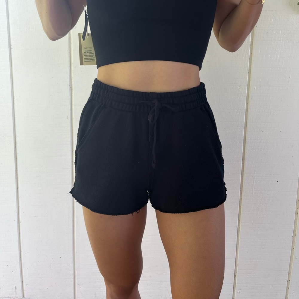 High Waist Black Women's Shorts